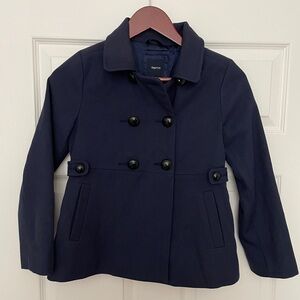 Gap Kids Girls Pea Coat Size Medium Navy Blue